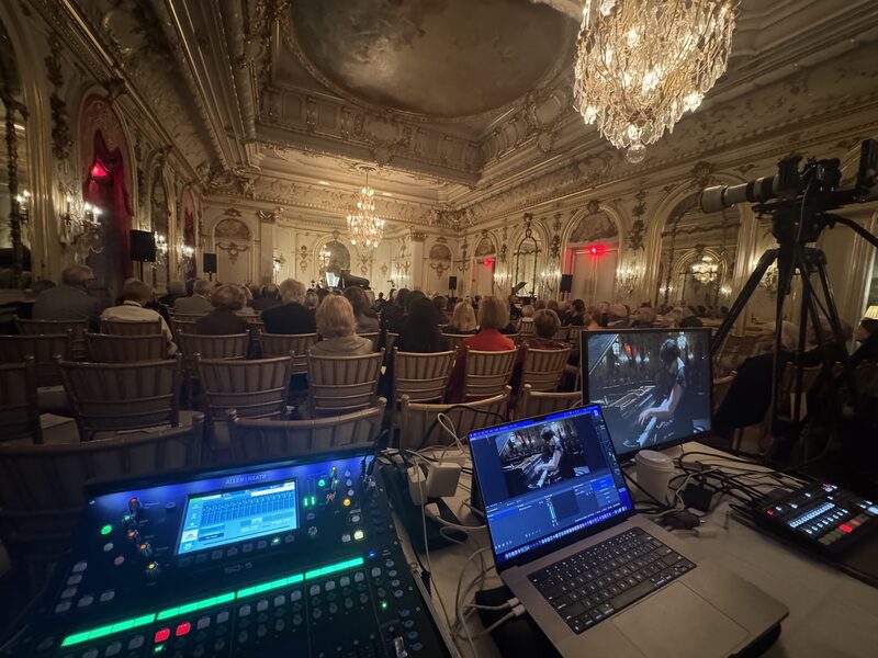 Cosmos Club ballroom AV setup