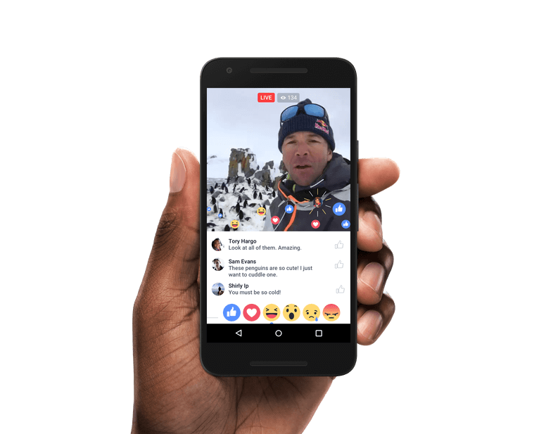 Facebook Live Reactions Android
